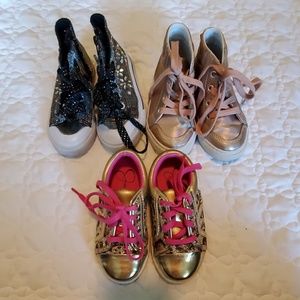 Bundle of Sparkly Toddler Boots/Sneakers/shoes